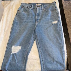 Madewell The Momjean with Distressed Details - 29